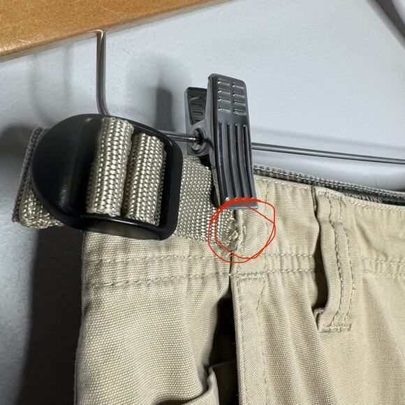 JNCO Jeans Khaki Cream Cargo Pants  Wide Leg Skater Raver Y2K Vintage 90s Sz. 18 - Picture 12 of 14